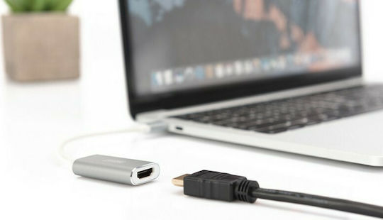 Digitus Converter USB-C male to HDMI female White 1pcs DA-70836