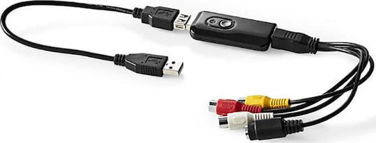 Nedis Convertor USB-A masculin în Scart masculin 1buc VGRRU100BK