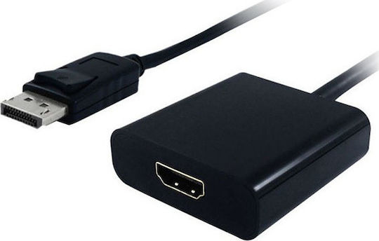 Secomp Конвертор DisplayPort мъжки към HDMI женски Черен 1бр S3203-10