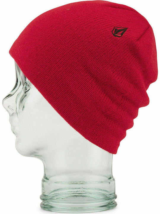 Volcom Beanie Γυναικείος Σκούφος Πλεκτός σε Κόκκινο χρώμα