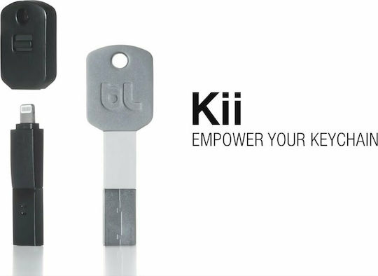 Bluelounge Kii Konverter Micro-USB männlich zu USB-A weiblich Gray 1Stück