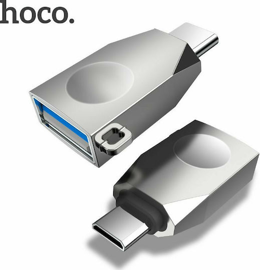 Hoco UA8 Converter USB-C male to micro USB female Silver 1pcs