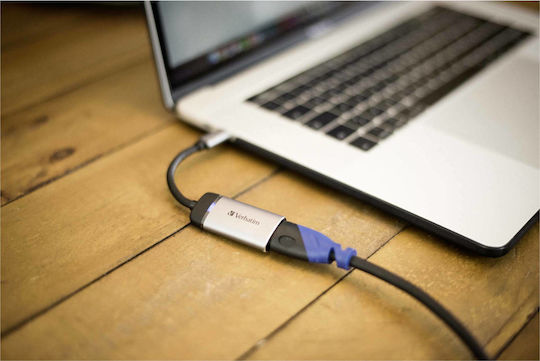 Verbatim Converter HDMI female to USB-C male Gray 1pcs 49143