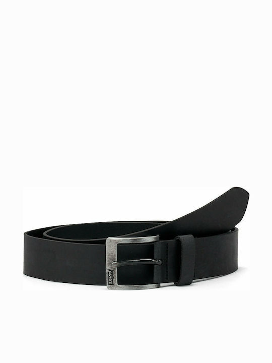 Herren Gürtel Leder Schwarz