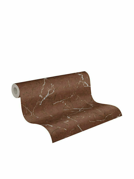 Wallpaper Vinyl Brown L1005xW53cm Washable