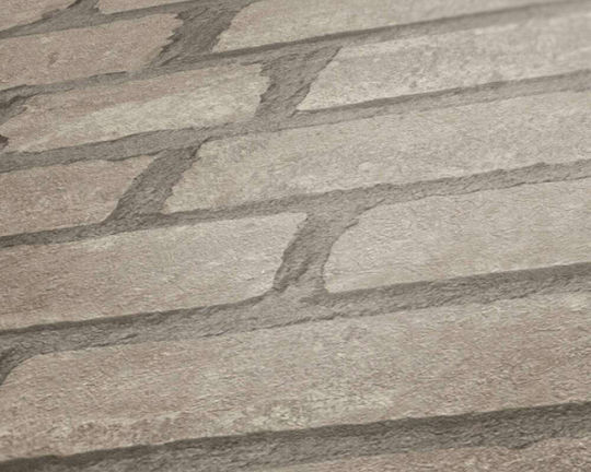 Wall Wallpaper Industrial Vinyl Beige 1005x53cm Washable