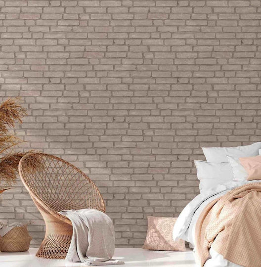 Wall Wallpaper Industrial Vinyl Beige 1005x53cm Washable