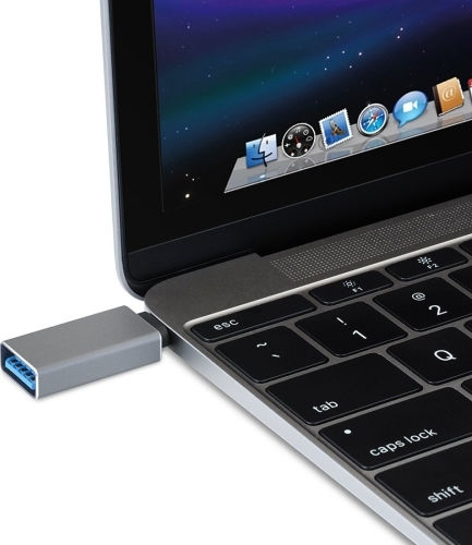 Jellico Μετατροπέας USB-C male σε USB-A female Λευκό 1τμχ