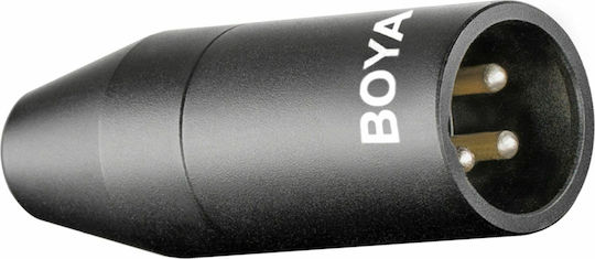 Boya Converter XLR male to 3.5mm female Silver 1pcs BY-35C-XLR