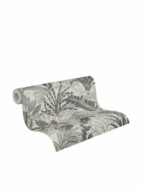 Tapete Floral Vinyl Gray L1005xB53cm Waschbar