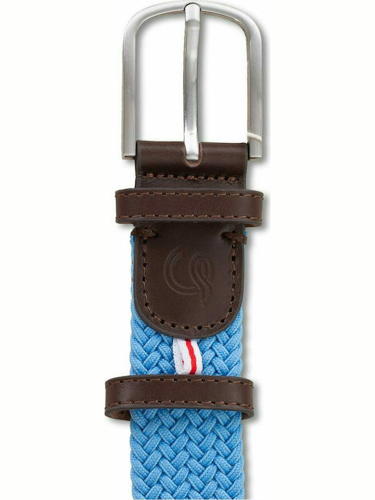 Montreal Elastic Men's Belt Knitted Light Blue