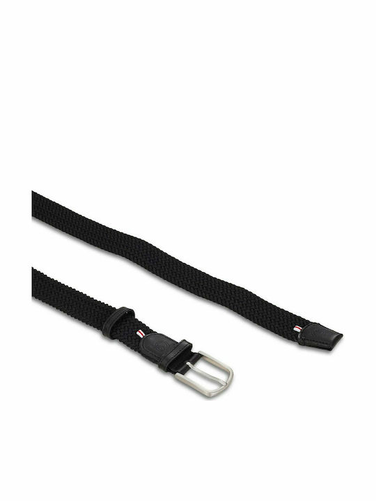 London Elastic Men's Belt Knitted Black