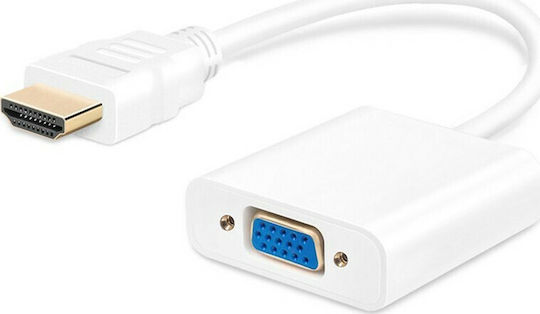 Vision HDMI Männlich zu VGA Weiblich Konverter Weiß 1 Stück