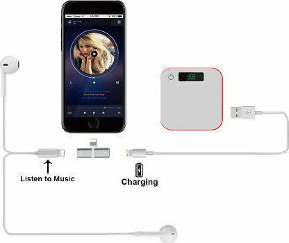 Lightning Männlich Zu Lightning 2x Weiblich Silber 1 Stück