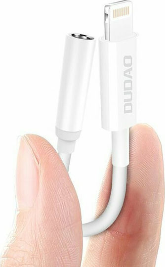 Dudao L16i Конвертор Lightning мъжки към 3.5mm женски Бял Бял 1бр