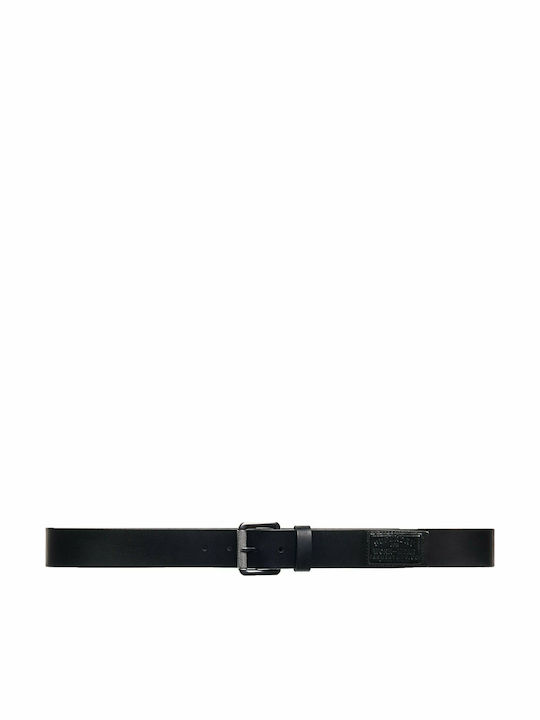 Badgeman Wide Men's Belt Leather Black