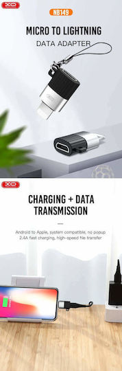 XO NB149-B Konverter Blitzschlag männlich zu Micro-USB weiblich 1Stück