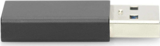 Digitus Μετατροπέας USB-A male σε USB-C female 1τμχ AK-300524-000-S