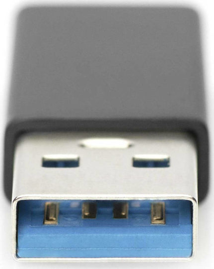 Digitus Μετατροπέας USB-A male σε USB-C female 1τμχ AK-300524-000-S