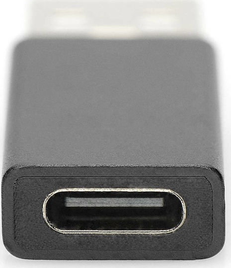 Digitus Μετατροπέας USB-A male σε USB-C female 1τμχ AK-300524-000-S