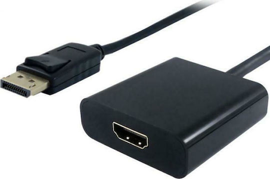 Powertech Μετατροπέας DisplayPort male σε HDMI female 1τμχ PTH-031