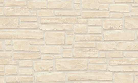 Ταπετσαρία Τοίχου Wood Stone Βινυλίου Μπεζ 1000x53cm Πλενόμενη Ταπετσαρία Τοίχου Wood Stone Βινυλίου Μπεζ 1000x53cm Πλενόμενη
