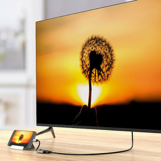 4Smarts Μετατροπέας USB-C male σε HDMI female Ασημί 1τμχ 2671