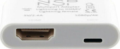 NSP N09 Μετατροπέας Lightning male σε HDMI female Λευκό