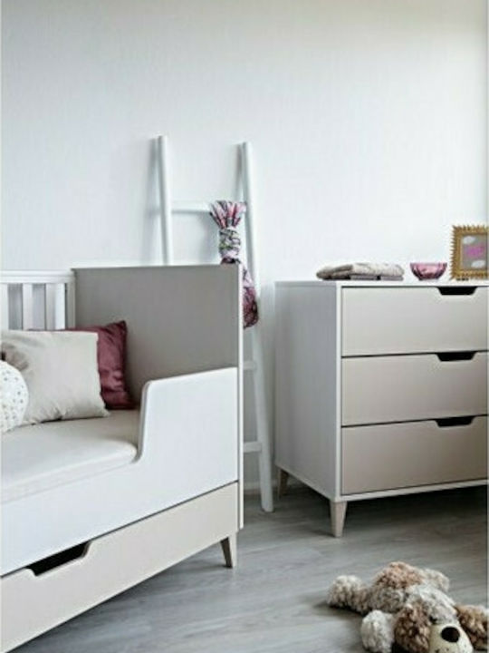 Santa Bebe Juno Seturi de mobilier pentru copii cu Pat și Comodă Alb / Bej 105-425