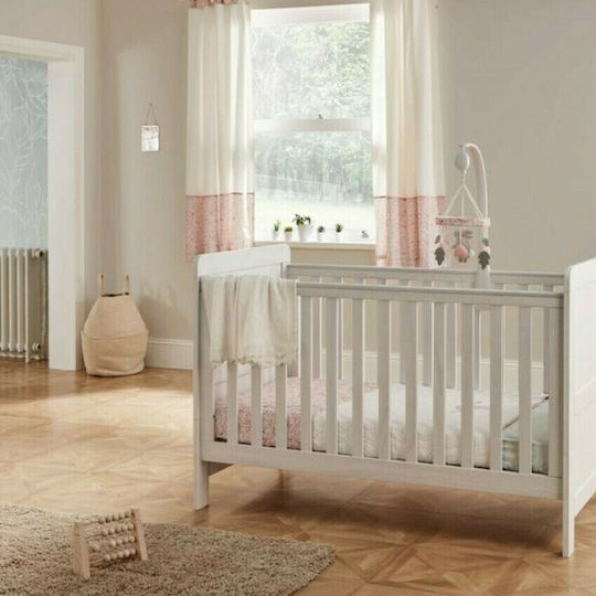 Mamas & Papas Atlas Nimbus Baby-Möbel-Set mit Bett, Kinderzimmer-Schublade & Chaniging Tisch Weiß