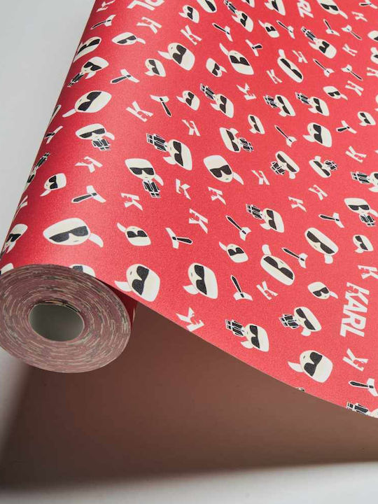 Wallpaper Karl Lagerfeld Red L1005xW53cm