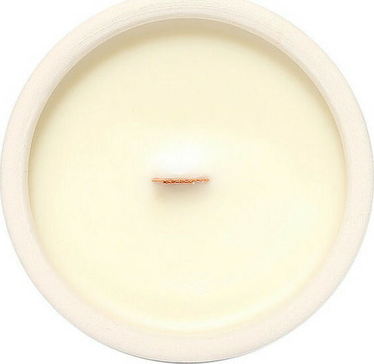 Laouta Natural Products Αρωματικό Κερί Σόγιας σε Βάζο με Άρωμα Πικραμύγδαλο Λευκό 200gr