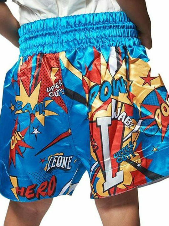 Leone Kids Kick/Thai Boxing Shorts Blue