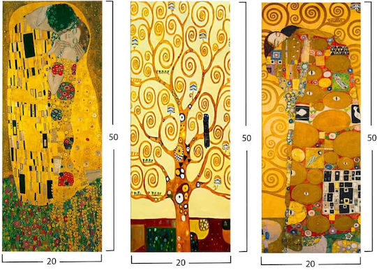 HomeMarkt Triplu Tablou Lemn 50x60cm
