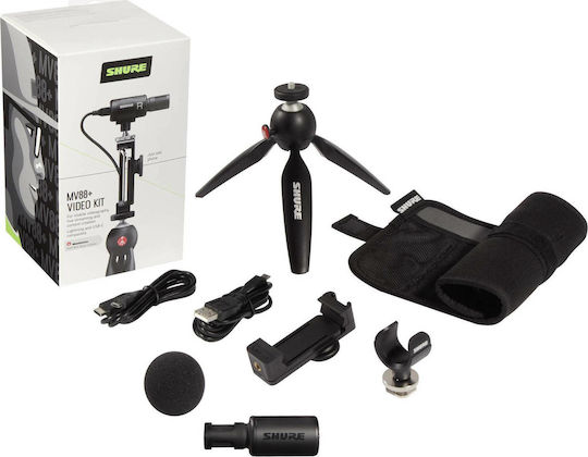 Shure MV88+ Video Kit Σετ Πυκνωτικό Μικρόφωνο Shock Mounted για Φωνητικά