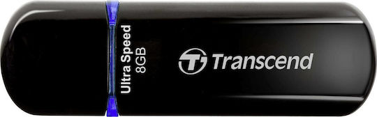 Transcend JetFlash 600 8GB USB 2.0 Stick Black