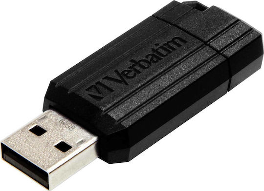 Verbatim PinStripe 64GB USB 2.0 Stick Black