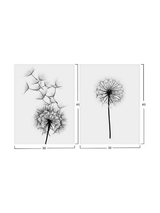 HomeMarkt Dandelion Twofold Painting Plastic 40x60cm