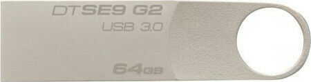 Kingston DataTraveler SE9 64GB USB 2.0 Stick Silver