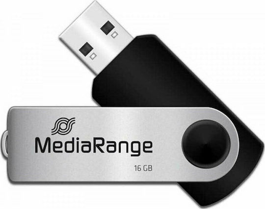 MediaRange 16GB USB 2.0 Stick Ασημί