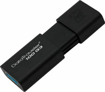 Kingston DataTraveler 100 G3 32GB USB 3.0 Stick Μαύρο