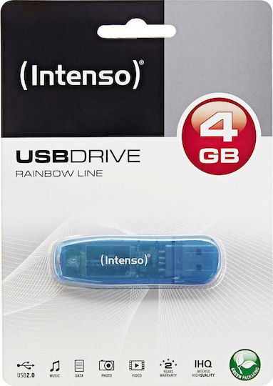 Intenso Rainbow Line 4GB USB 2.0 Stick Blue