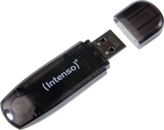 Intenso Rainbow Line 16GB USB 2.0 Stick Black