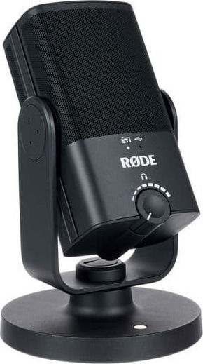 Rode NT-USB Mini Кондензаторен Микрофон Настолен за Вокали в Черен Цвят