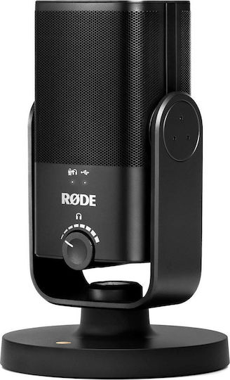 Rode NT-USB Mini Кондензаторен Микрофон Настолен за Вокали в Черен Цвят