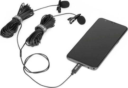 Boya BY-M3D Condenser (Small Diaphragm) Microphone with USB Type-C Πέτου, Clip On for Vocals