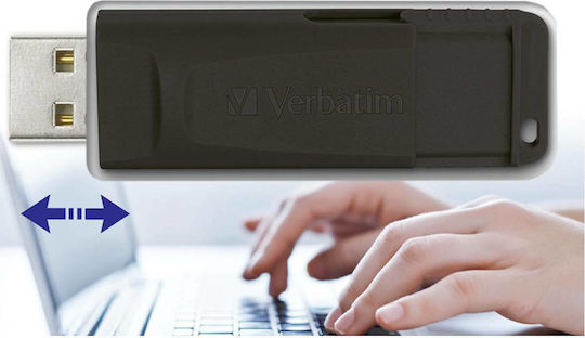 Verbatim Store 'n' Go Slider 16GB USB 2.0 Stick Μαύρο