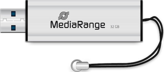 Mediarange Usb 3.0 Flash Drive 32gb Silver