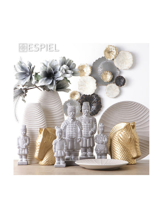Espiel Decorative Vase Wave White 19.5x9.5x39.6cm