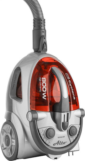 Sencor SVC 730RD Ηλεκτρική Σκούπα 800W με Κάδο 1.5lt Κόκκινη